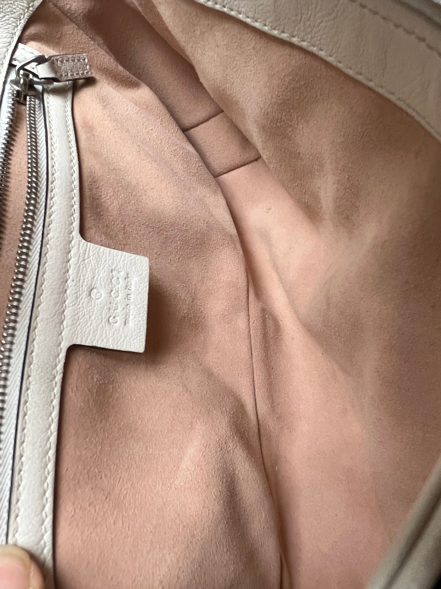 Gucci GG Navy and White Torchon Marmont Small Shoulder Bag
