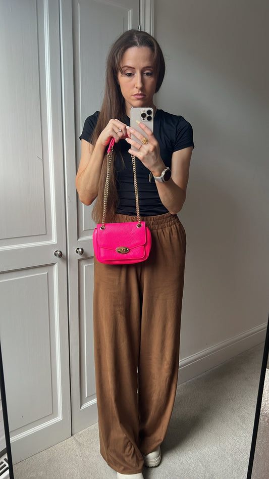 Mulberry Neon Pink Mini Darley Shoulder Bag (RRP £725)