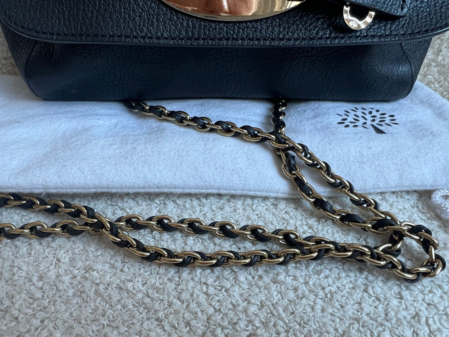 Mulberry Black Regular Lily with Silver Hardware (RRP £895)