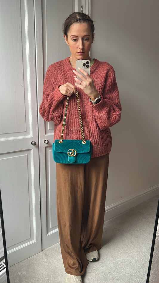 Gucci GG Mini Velvet Marmont Mini Shoulder Bag (RRP £1295)