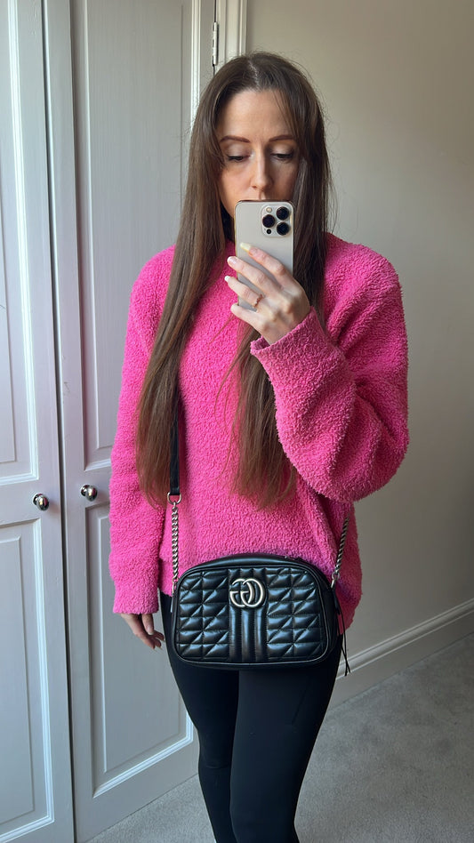 Gucci Aria GG Black Marmont Small Shoulder Bag (RRP £1440)