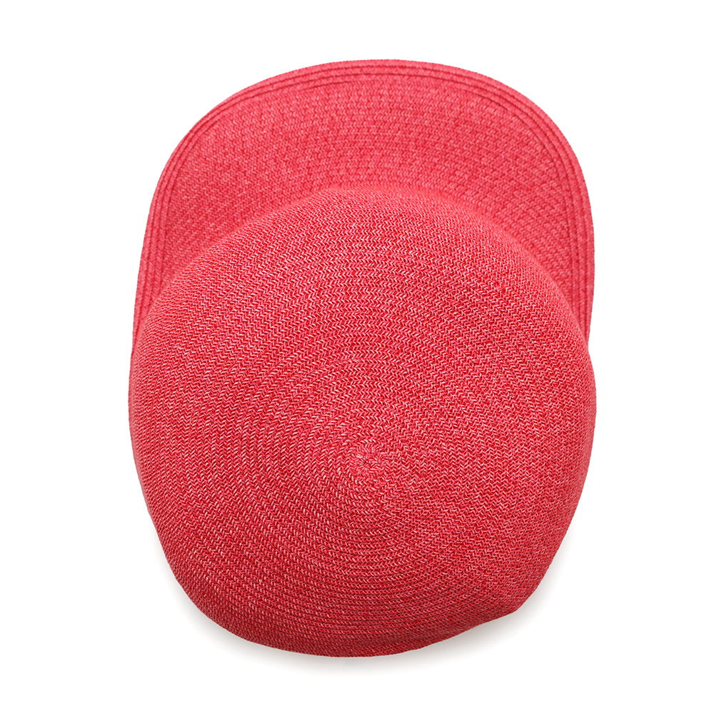 HERMES Emma Cap Size 57 Pink Paper 81% Polyester 19%