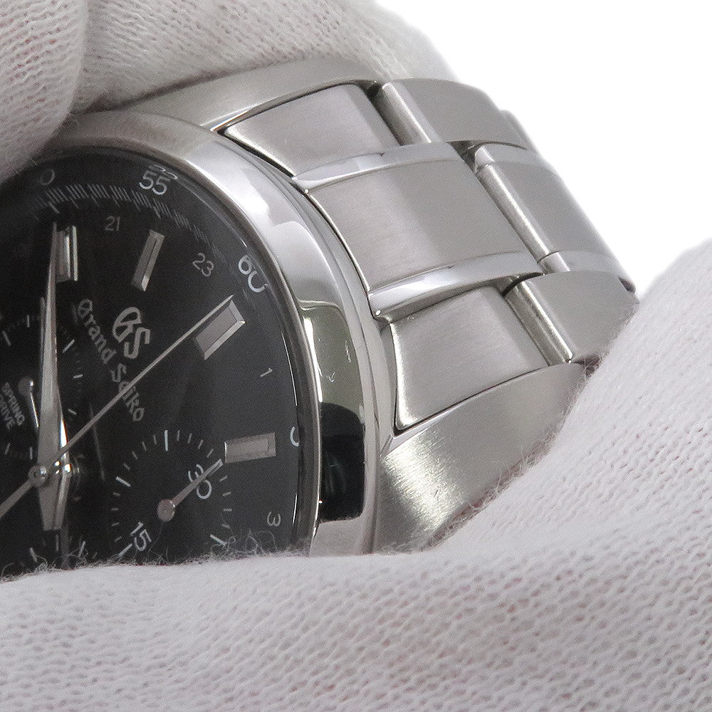 SEIKO ★Grand Seiko GMT Spring Drive W43.5mm Stainless Steel Black DialSBGC203