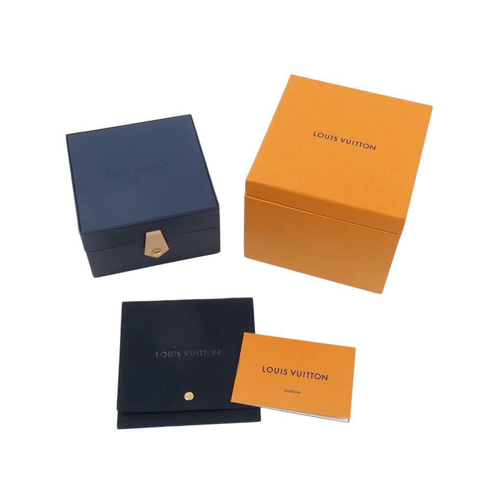 LOUIS VUITTON Boucles D'oreilles B Blossom Shell Diamond EarringsQ96790 18K Yellow Gold