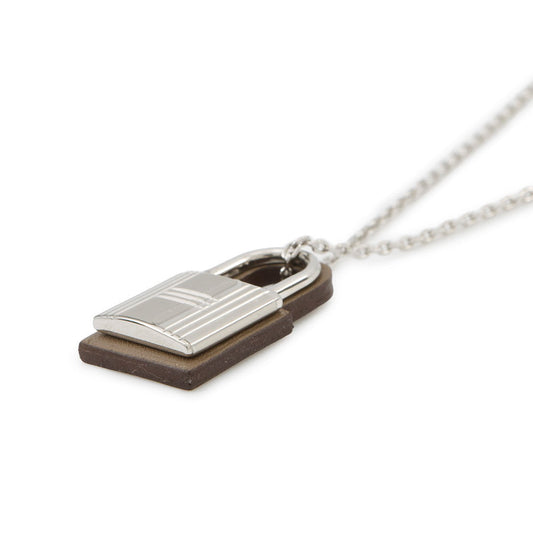 HERMES O'Kelly Pendant Size PM Etoupe Swift Leather