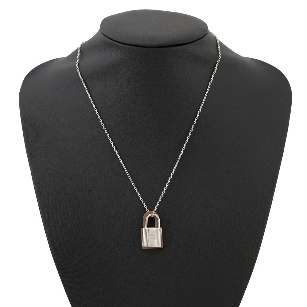HERMES O'Kelly Pendant Size PM Etoupe Swift Leather