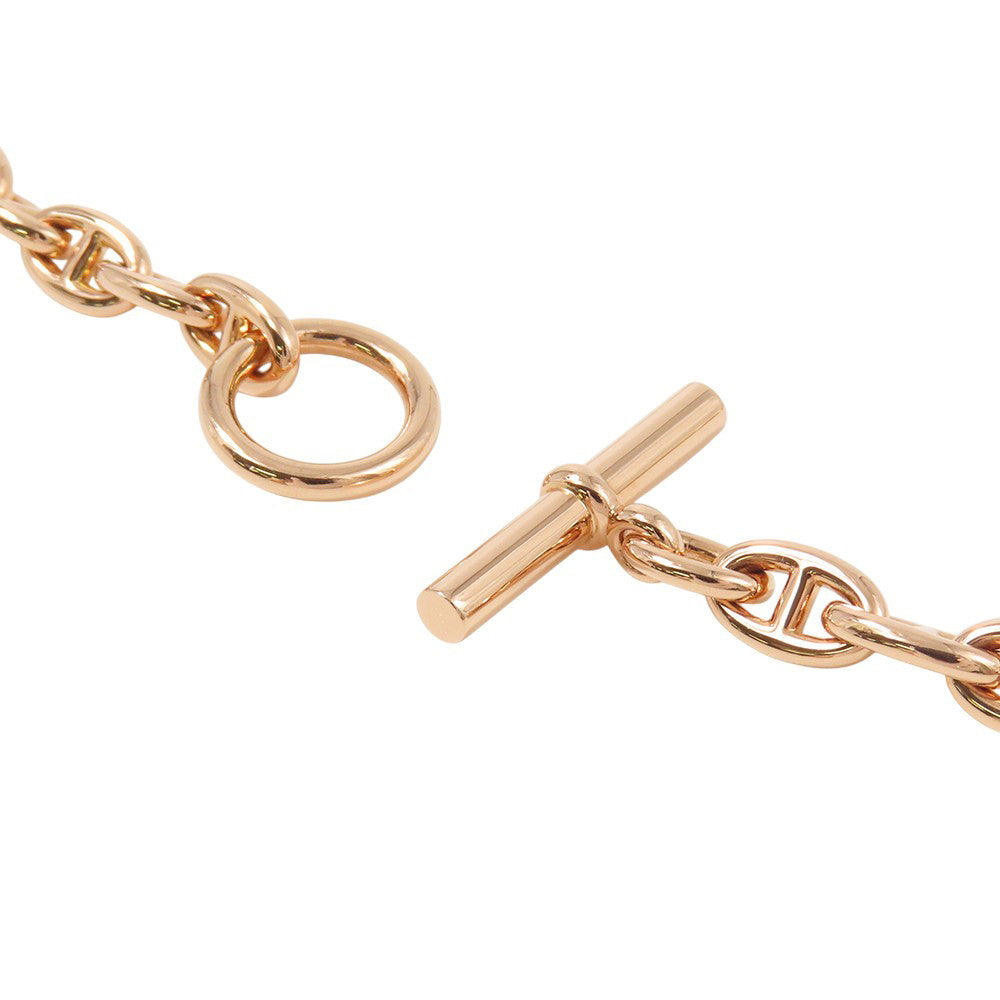 HERMES Chaine d'Ancre 62 frames Necklace Size TPM 18K Pink Gold