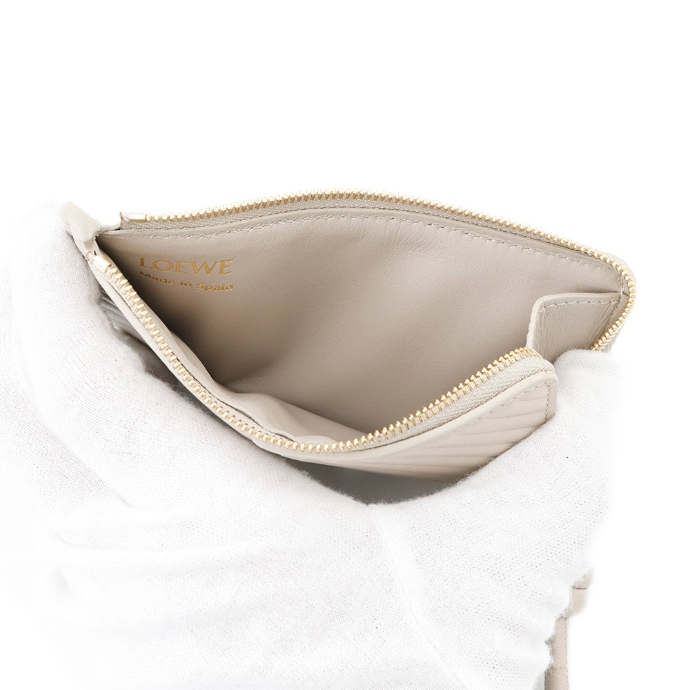 LOEWE Knot Coin Card Holder Light oats11182250 shiny napa calf