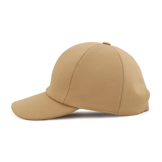 HERMES Cap《Tess》 Milan Jersey Size 58 Biscuit Rayon Polyurethane
