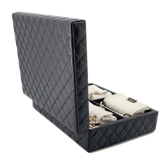 CHANEL Success Story Bag 4-piece set Black/WhiteAS1949 Lambskin Caviar Leather Sequins