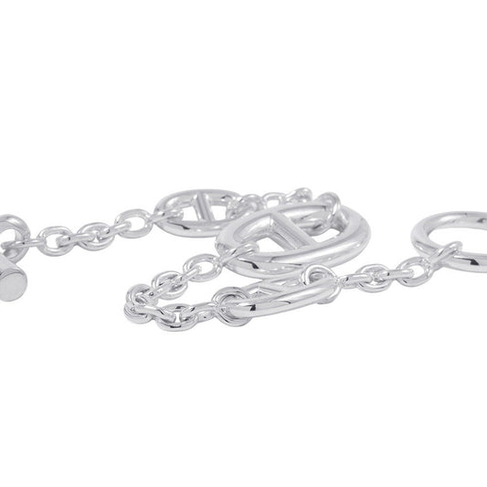 HERMES Chaine d'Ancre Farandole Bracelet Size XS SV925