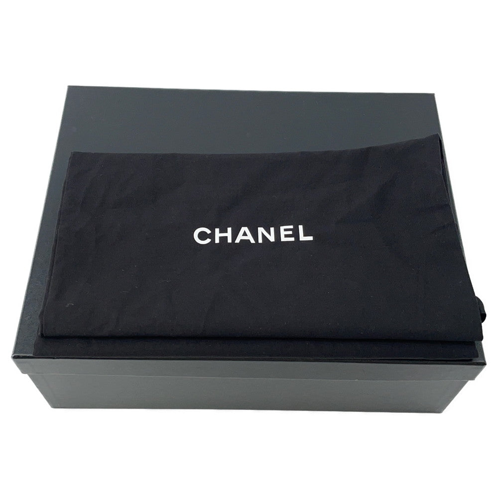 CHANEL CC Logo short boots BlackG39170 Leather Size 36.5