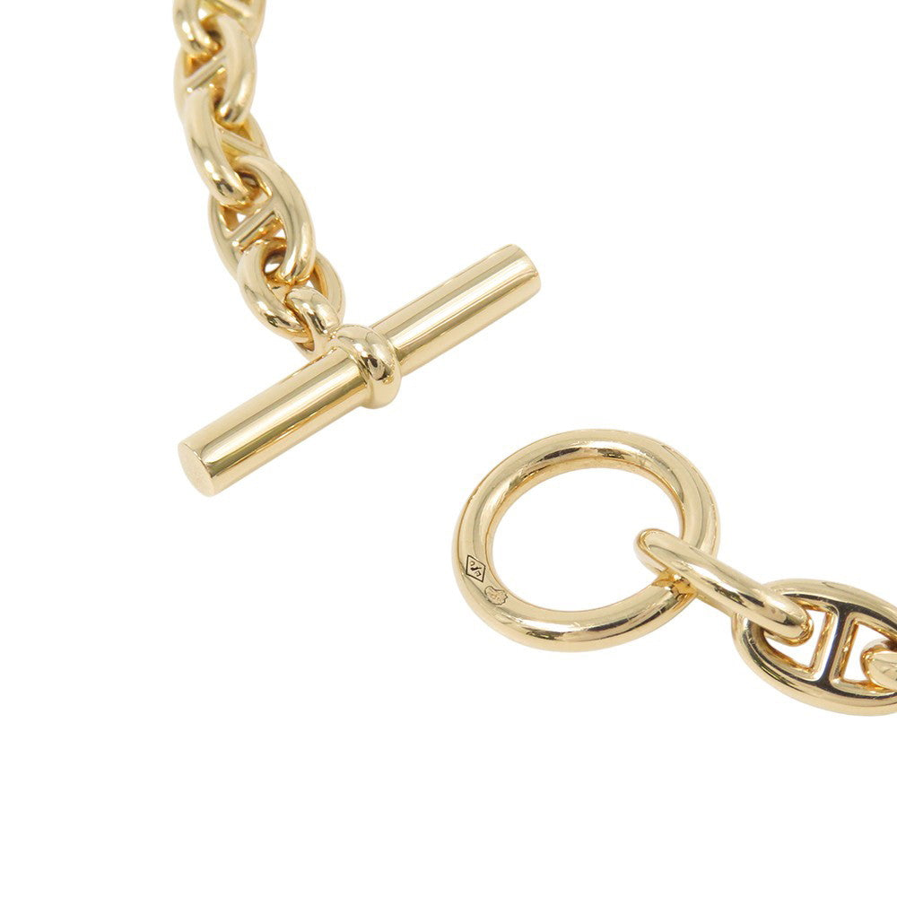 HERMES Chaine d'Ancre 24koma Bracelet Size TPM 18K Yellow Gold