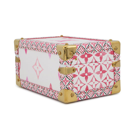 LOUIS VUITTON Coffret Tresor24 White/PinkM22995 Monogram Visor Pool