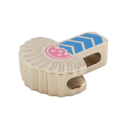 HERMES Twilly Ring epaulet Blue/Pink Metal
