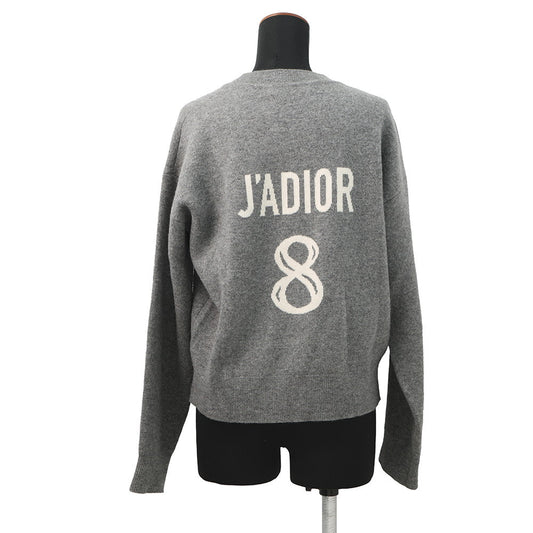 Dior J'Adior 8 Boxy Sweater Size 36 Gray924S55AM009 Cashmere97% Nylon2% Polyurethane1%