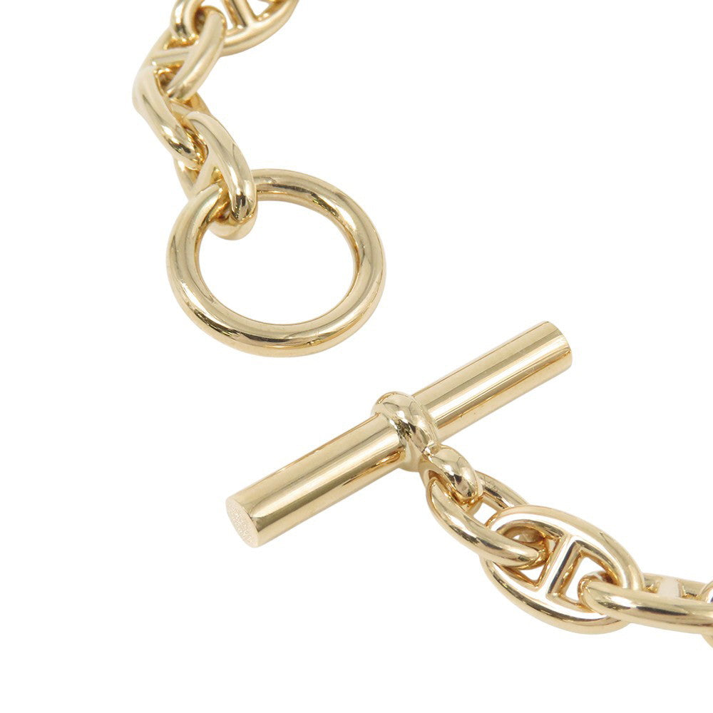 HERMES Chaine d'Ancre Bracelet 22 frames Size TPM 18K Yellow Gold