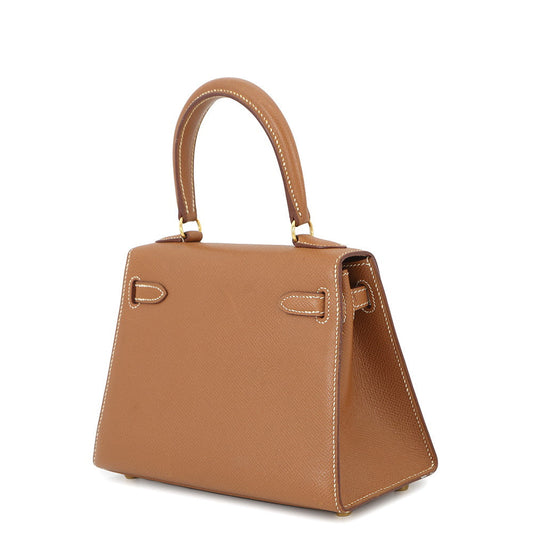 HERMES Mini Kelly Gold Courchevel Size 20