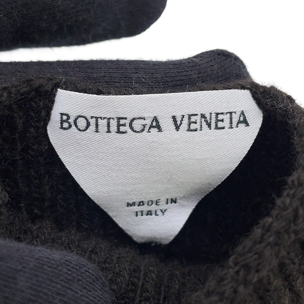 Bottega Veneta Gloves Intreccio Size M Brown708694 Wool Cashmere Nylon Polyurethane