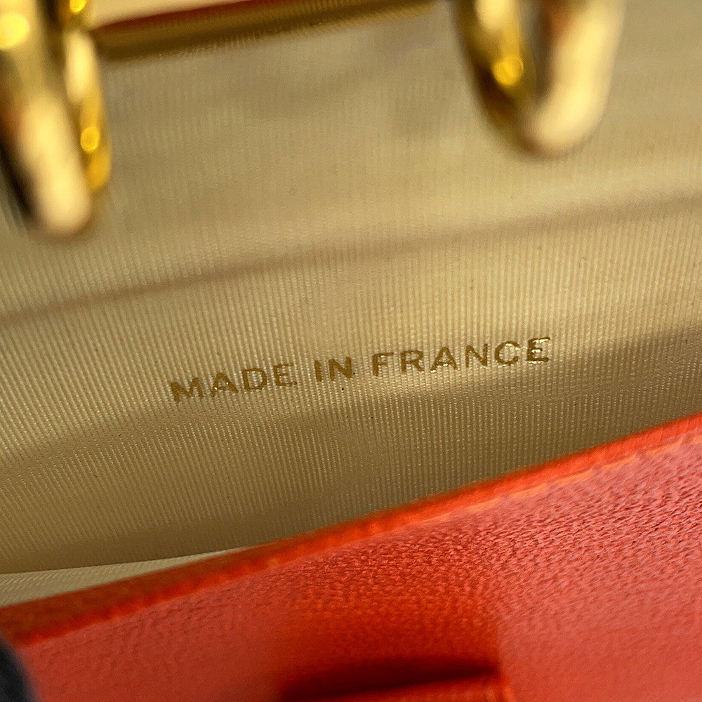CHANEL Notebook cover Orange Leather