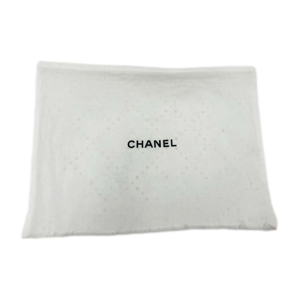CHANEL Faux Pearl CC Logo Scarf Black Cashmere82% Silk18% Faux Pearl