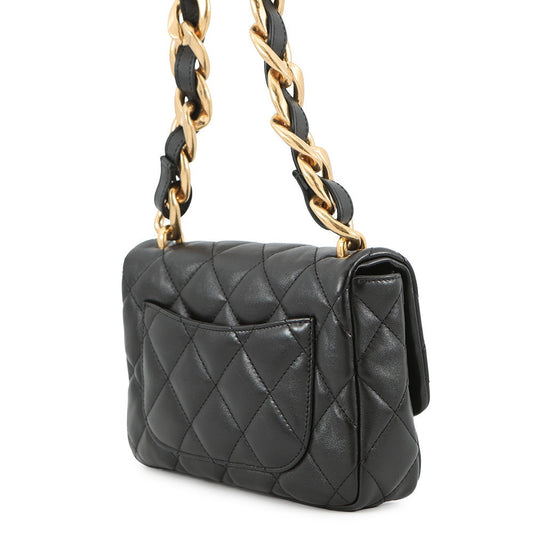 CHANEL Matelasse Small Flap Bag BlackAS3214 Lambskin