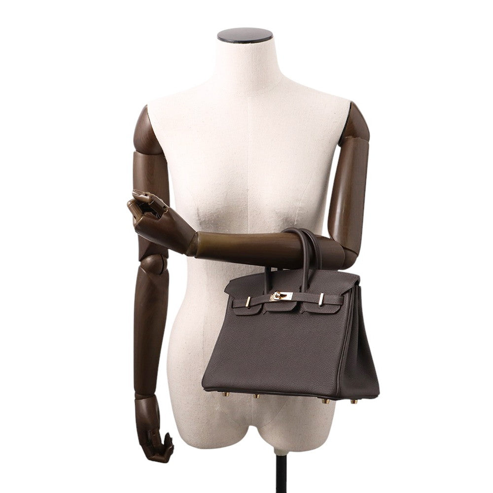 HERMES Birkin Be Blanc Togo Leather Size 25