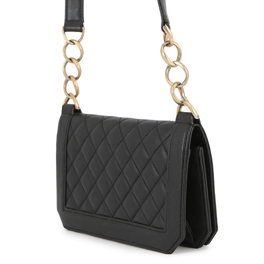 CHANEL Matelasse Classic Chain Wallet BlackA91576 Caviar Leather