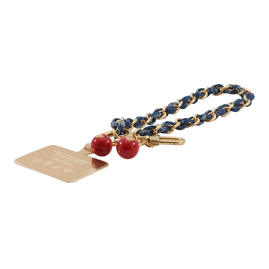 LOUIS VUITTON LVxTM FawnBag Charm Blue/RedM02623 Monogram Denim Metal
