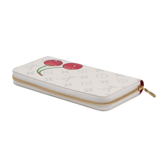 LOUIS VUITTON Zippy Wallet LV × TM WhiteM14240 Monogram Cherry