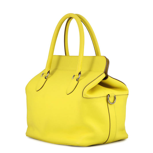 HERMES ToolBox Lime Swift Leather Size 26