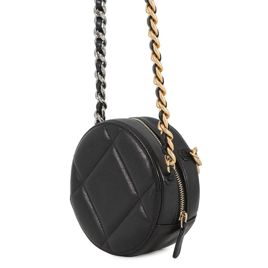 CHANEL CHANEL19 Round ChainShoulder Bag BlackAP0945 Lambskin