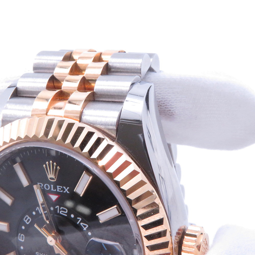 ROLEX Sky-Dweller W42mm Stainless Steel K18YG Black Dial336933