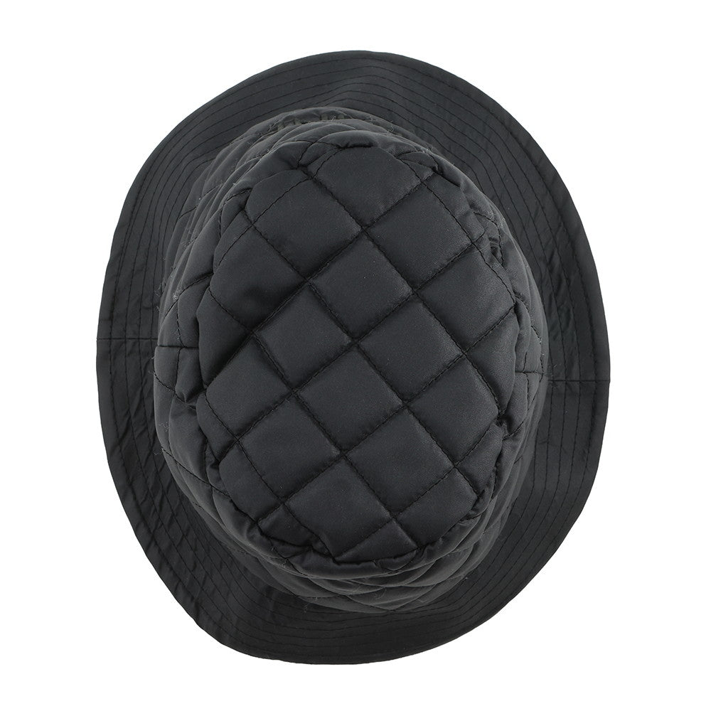 CELINE Quilted Baguette Hat Size S Black/Orange2AUB0495M Nylon