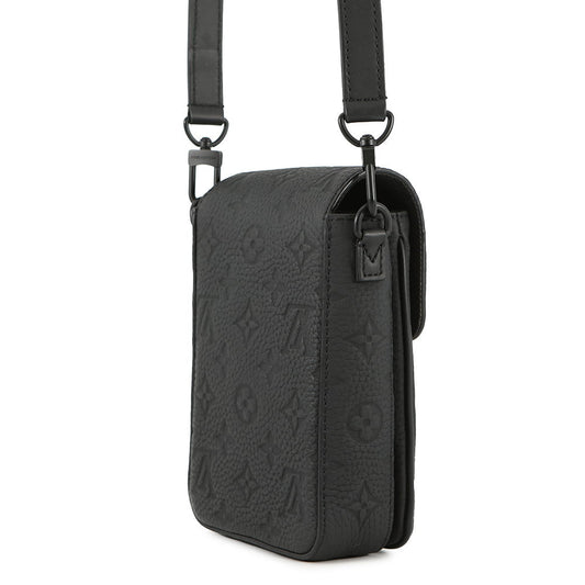 LOUIS VUITTON SPadlock Vertical Wearable Wallet NoirM81524 Monogram・Taurillon