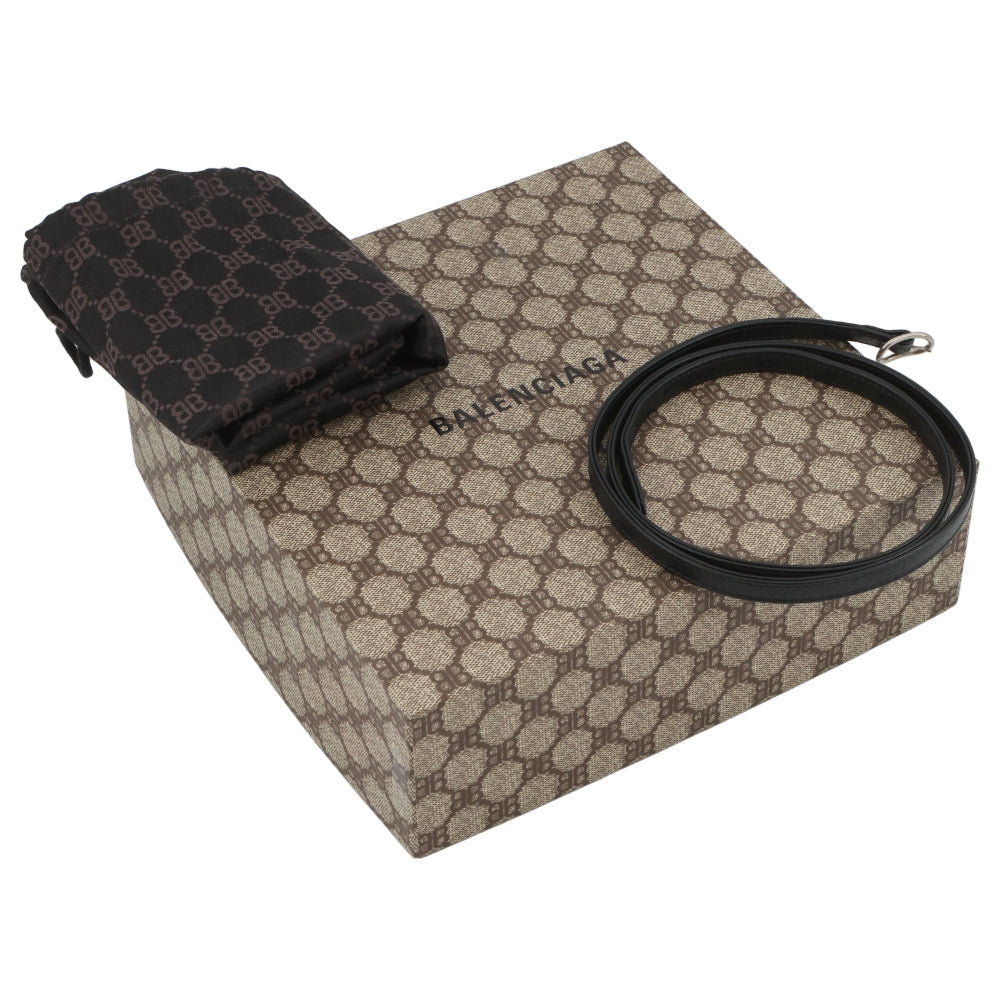 BALENCIAGA GUCCI x BALENCIAGA The Hacker Project Jackie1961 Shoulder Bag Black680132 Canvas Leather Size Mini