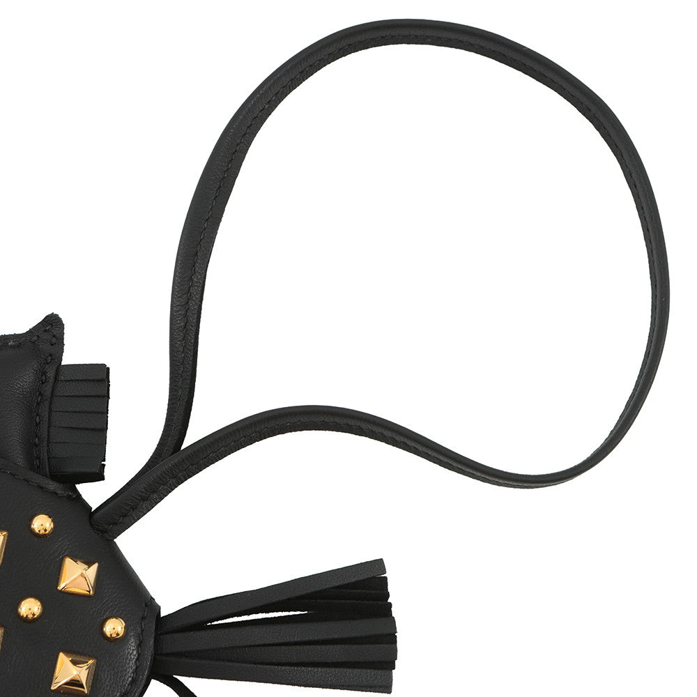 HERMES Robeo Padlock Black Lambskin