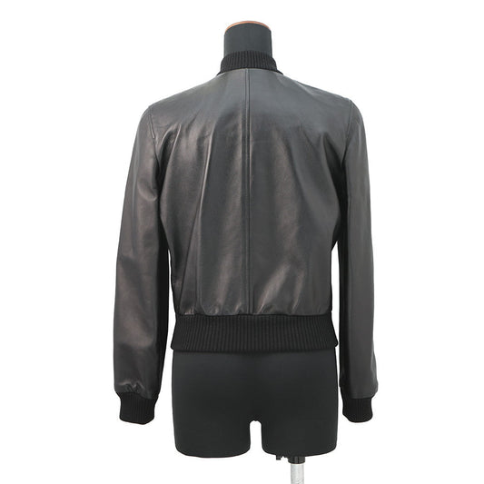 GUCCI Blouson Size 36 Black659238 Exterior Lambskin、Lining Silk100%