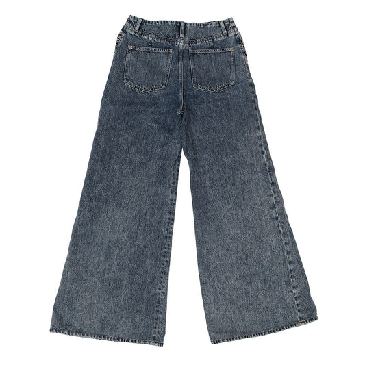 CHANEL Denim Print Washed Denim Size 36 BlueP80387 Cotton 100%