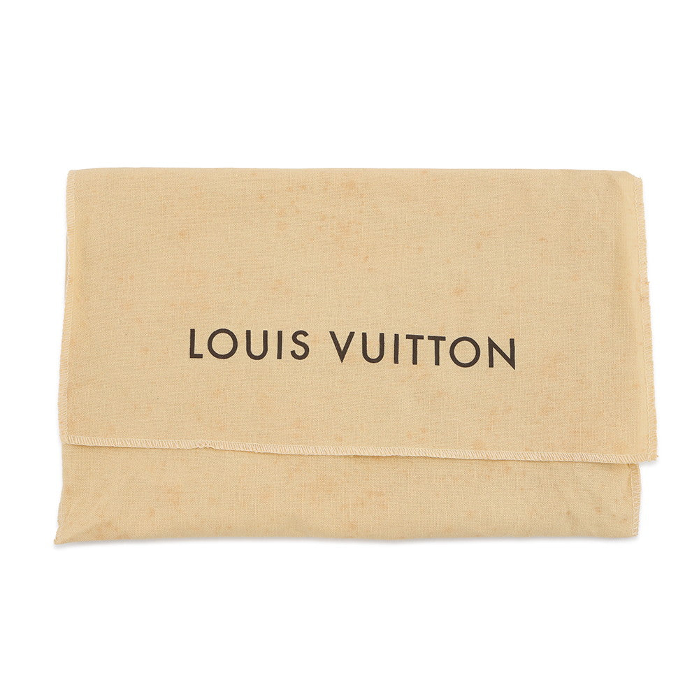 LOUIS VUITTON Pochette Accessoires Brown/YellowM92710 Monogram Trompe l'oeil Cotton Pile