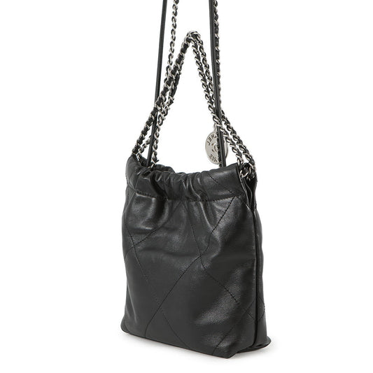 CHANEL CHANEL22 2WAYChain Handbag BlackAS3980 Shiny Calf Leather Size Mini