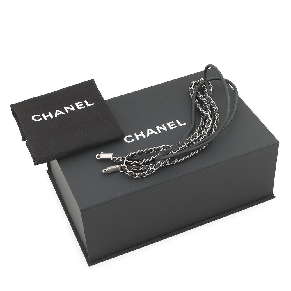 CHANEL CHANEL22 2WAYChain Handbag BlackAS3980 Shiny Calf Leather Size Mini