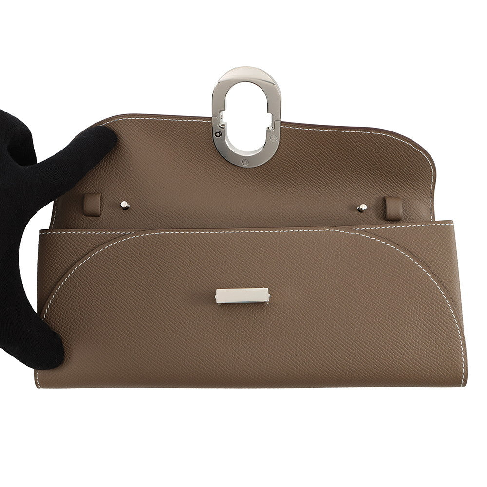 HERMES Mylon Togo Etoupe Epsom