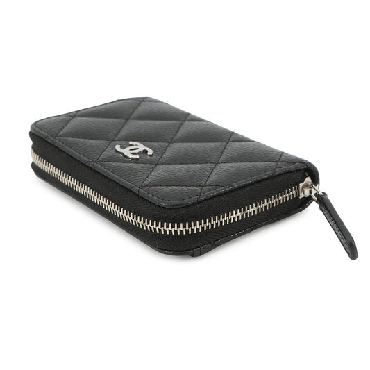 CHANEL Classic zip coin purse BlackAP0216 Caviar Leather