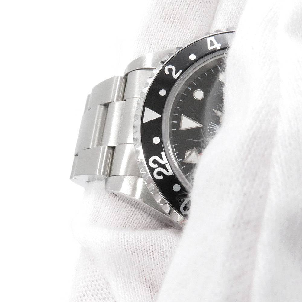 ROLEX GMT MasterII W40mm Stainless Steel Black Dial16710