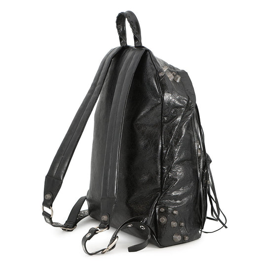 BALENCIAGA Le Cagoule Backpack Black766297 Leather