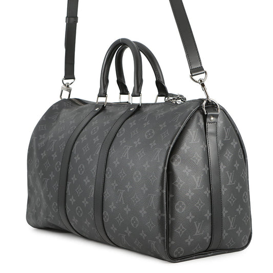 LOUIS VUITTON Keepall Bandouliere NoirM40569 Monogram Eclipse Size 45