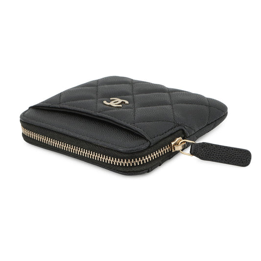 CHANEL Matelasse Coin purse BlackAP2061 Caviar Leather