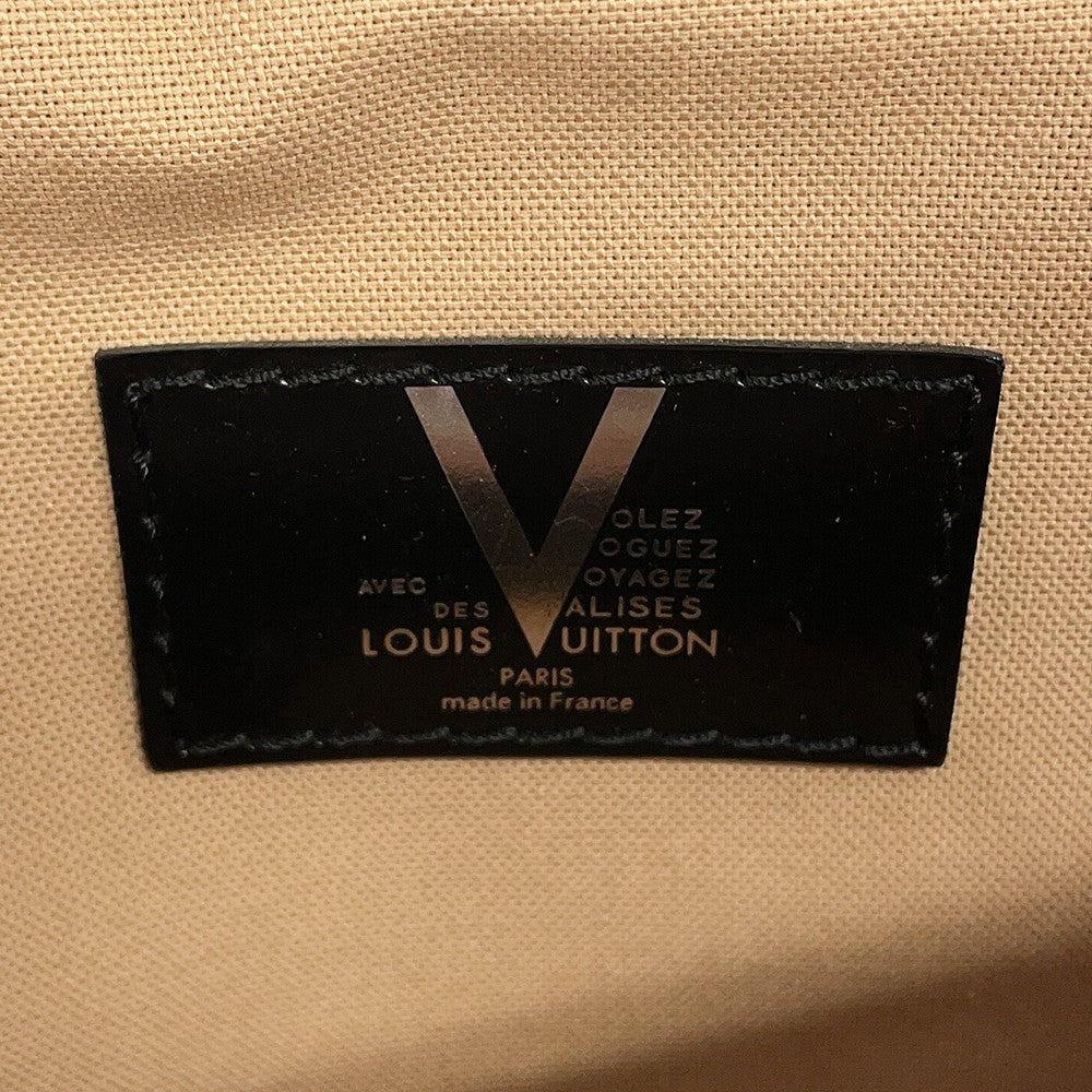 LOUIS VUITTON Cabas Vale Noir/RedM95241 Wool Leather