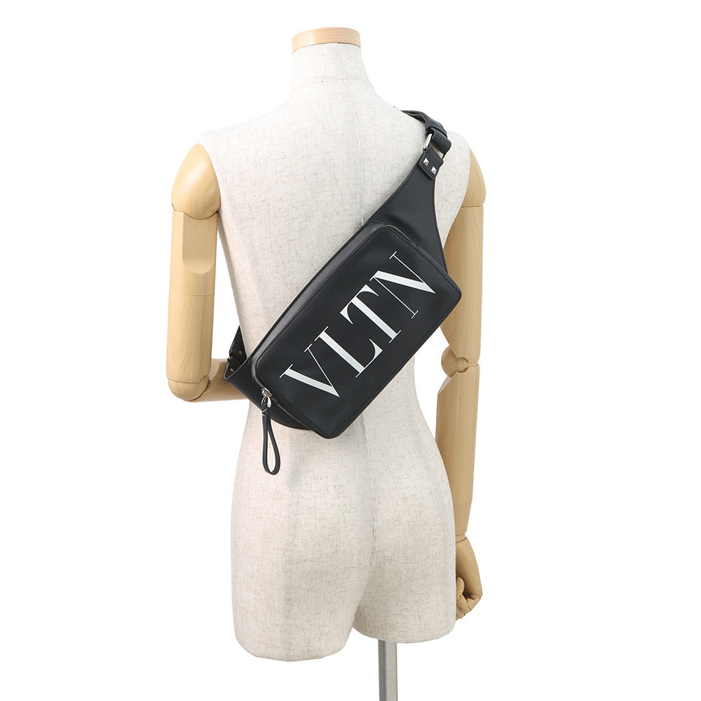 Valentino Garavani VLTN Logo Crossbody Bag BlackVY2B0A10WJW Leather